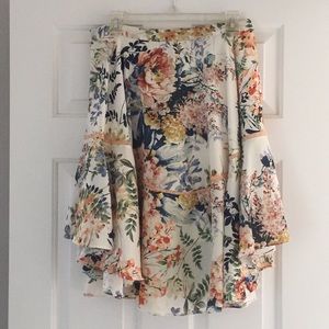 Anthropologie floral skirt by Ranna Gill sz 10
